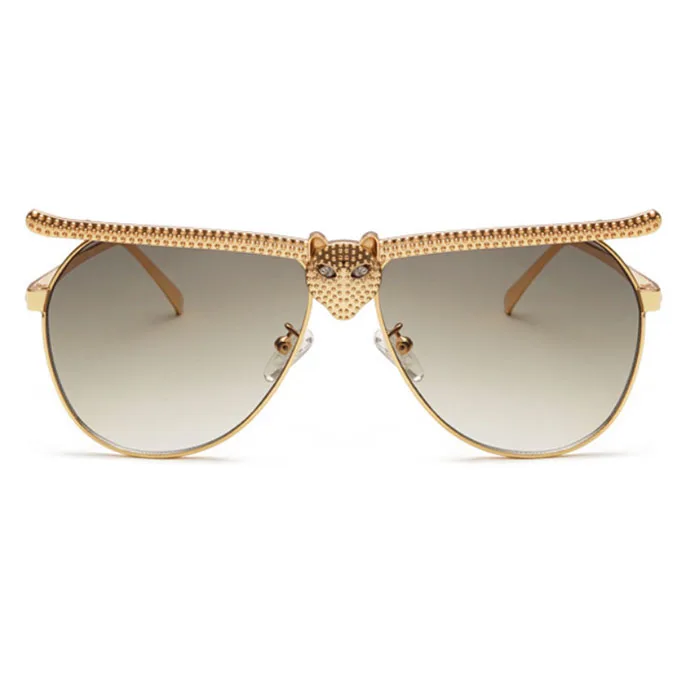 

New arrival STOCK UV400 sun glasses Fashion sunglass Metal men women oversized trendy rhinestone bling sunglasses 2021
