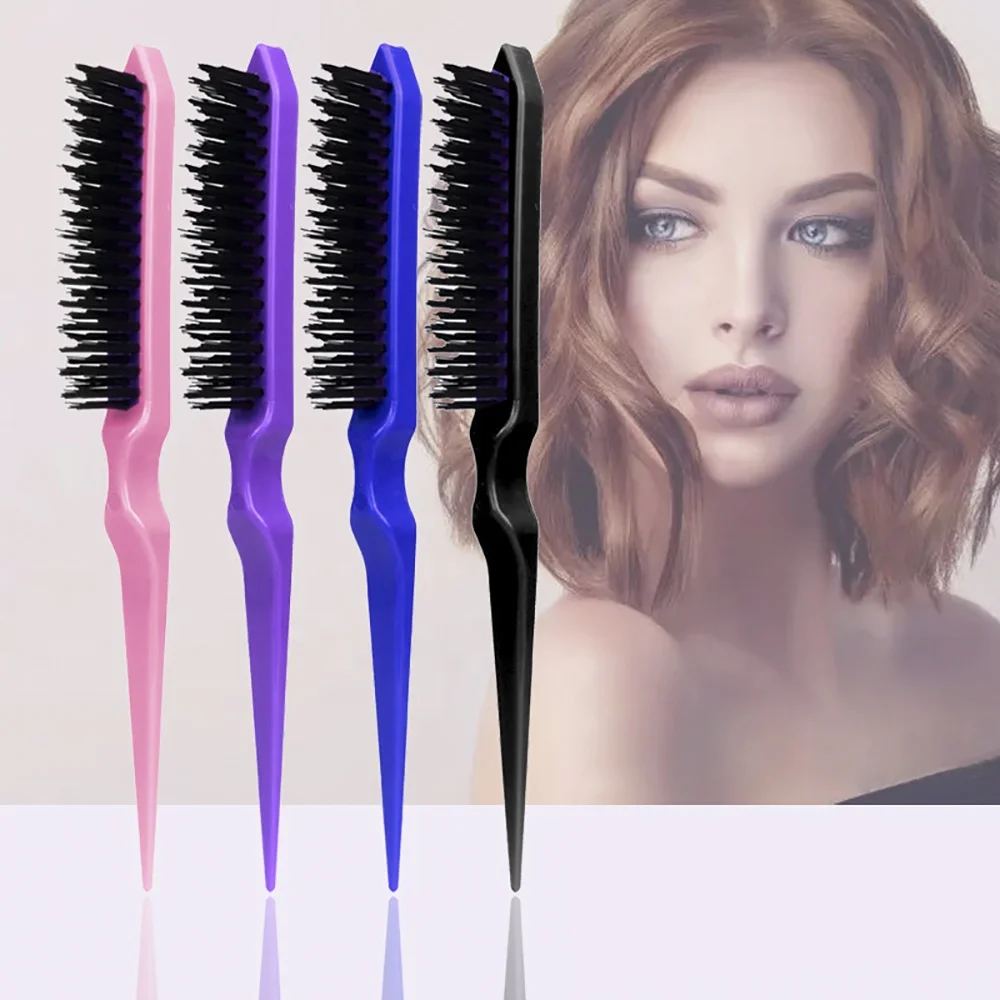 

New arrivals 3 in 1 Hair edge brush comb double salon Home uses a double-headed multi-purpose Oil treatment Hairbrush