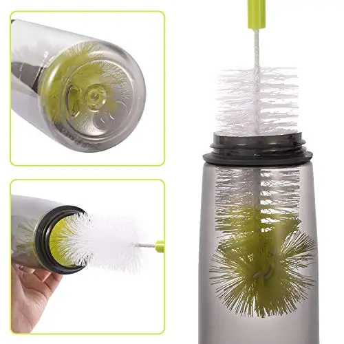

Thermal Stainless Steel Glass Travel Long Cup Milk Bamboo Water Feeding Plastic Cleaning Baby Bottle Brush