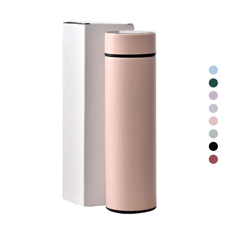 

HYB OEM Bouilloire thermos chauffante intelligente smart water bottle 500ml led temperature display