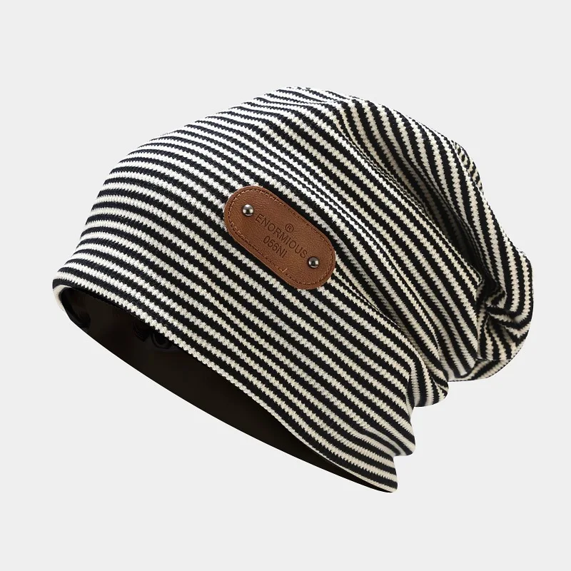 

Free shipping wholesale street photo retro plaid warm patch satin gear unisex knitted hat