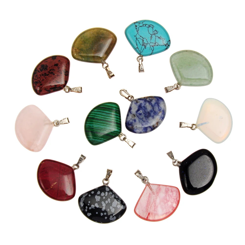 

Natural Stone Pendant Agate Moon Light Fashion Accessories Healing Crystal Cross necklace pendant Crescent Cross Love Pentagram
