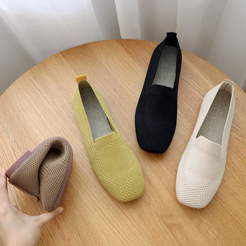 

Direct Selling Mesh Lining Material Style Pink Color Flats Flat Shoes Women Ladies Shoes Flats, Customized color