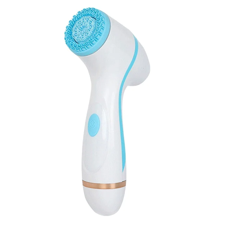 

portable 3d face deep usb mini electric waterproof facial cleansing spin brush set with 3 pieces facial cleansing brush machine