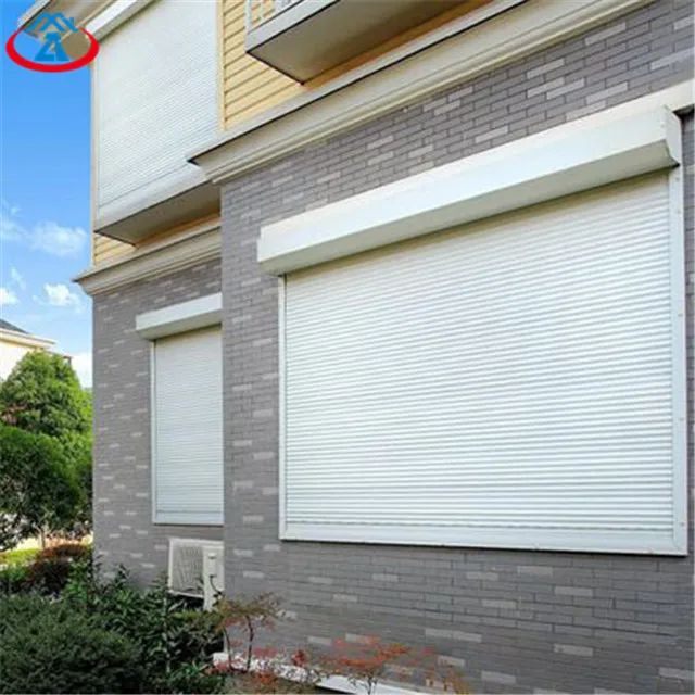 White 1200mmW*1400mmH 45mm Width Of The Slat Remote Control Thermal Insulation Aluminum Shutter Windows