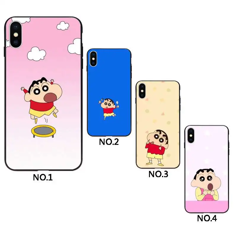 

Crayon Shinchan cool phone case for iphone, Black