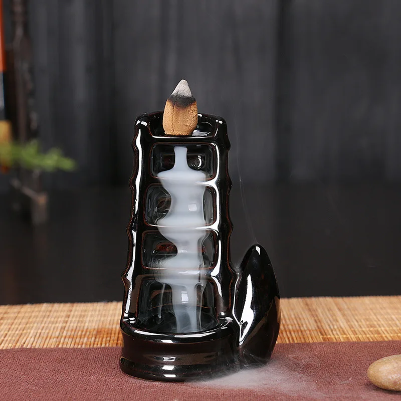 Backflow Ceramic Incense Holder Buhrimill Stick Incense Burner