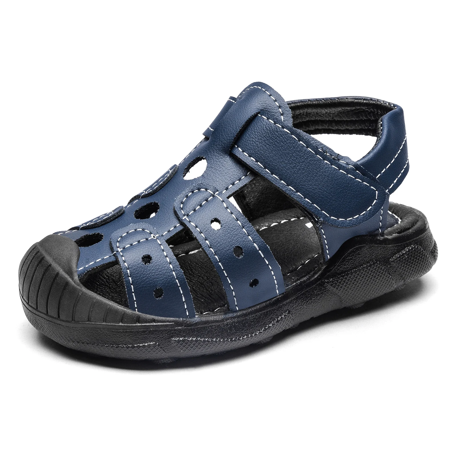 

Hobibear 2021 New Arrival Children Sandals With Anti-Slippery Outsole Sandals For Children Shoes Unisex Wear Outdoor Sandals, Black/white