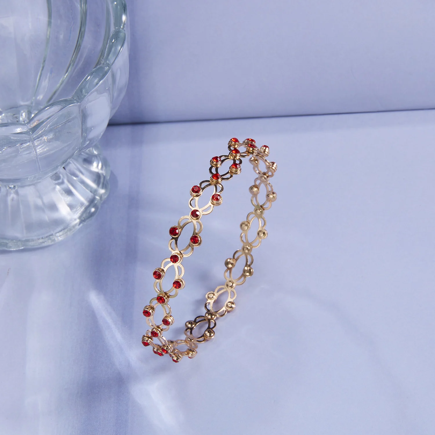 

2021 New Design Folding Retractable Ring Bracelet Colorful Color Crystal Copper Bracelet Telescopic Ring Bracelet, Silver