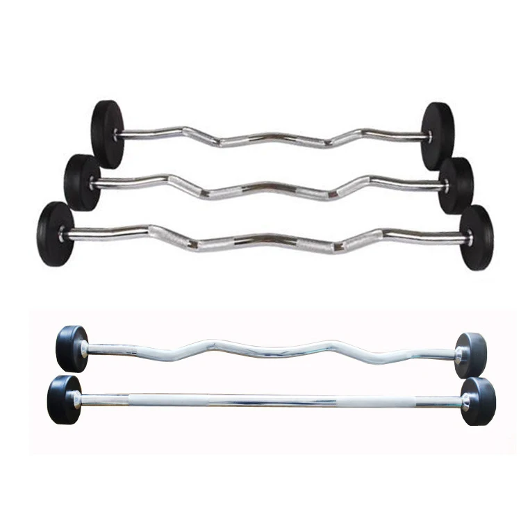 

TOP SALE fitness equipment weight barbell fixed barbells for export, Black