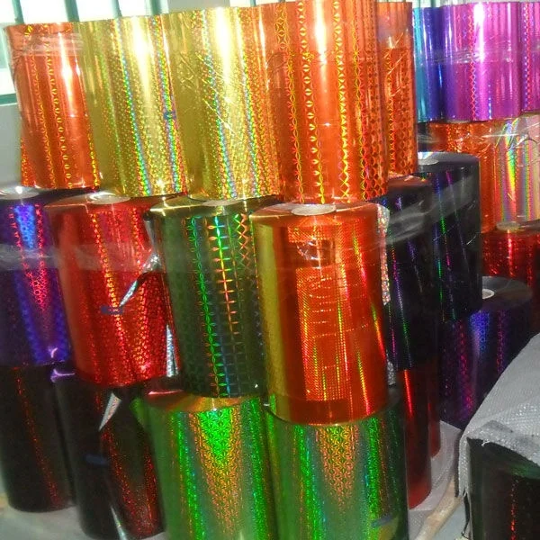 
Holographic wrapping paper for gift packing,Holographic gift wrapping film 