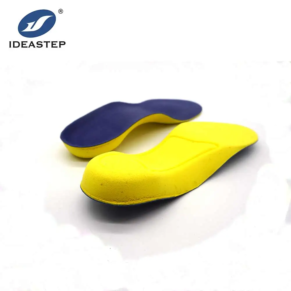 

Ideastep 3/4 length Children Orthotic Insole of PU Foam Primarily Designed for Children's Foot Arch Growth Suitable for Outdoor, Deep blue+yellow