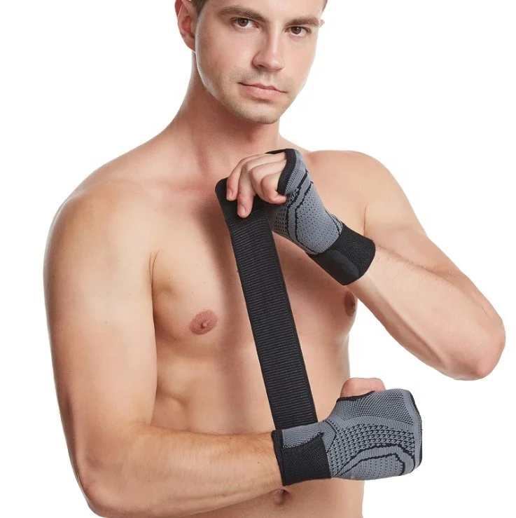 

Reversible Stabilizer Splint Sport Wrist Support Brace Thumb Badminton Sport Wrist Support Brace, Gray