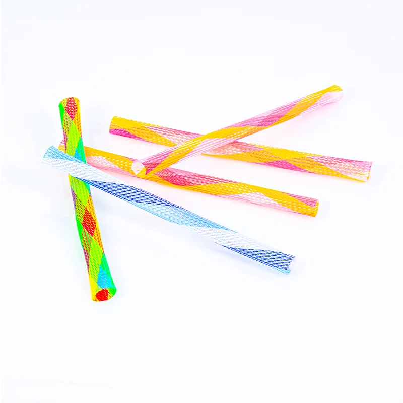 

New Funny Foldable Plastic Pet Toy Mix Color Spring Cat Toy Cat Interactive Toys Funny Cat Stick, As picture