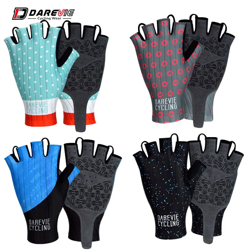 

Darevie Half finger bike gloves breathable Anti-Slip quick dry high speed racing gloves aero cycling gloves