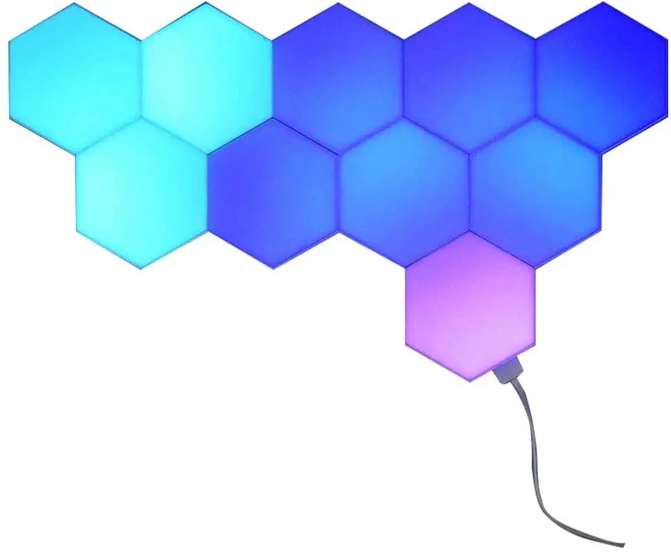 Updated Horse Race Honeycomb Quantum Light Diy Geometric Modular Remote Control Colorful Hexagon Lamps Wall Led Night Light