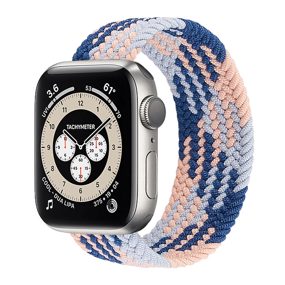

Factory Price Elastic Nylon Strap 38mm 42mm Braided Solo Bracelet Watch Band for Apple iWatch 6/SE/5/4/3/2/1