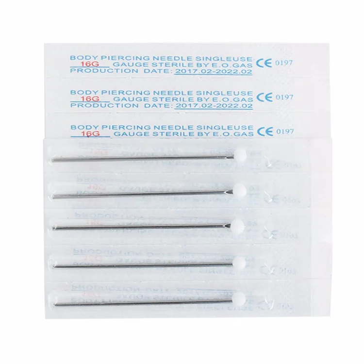 

Disposable Sterilized Tattoo Puncture Needle Body Piercing Needles for Tattoo and Piercing