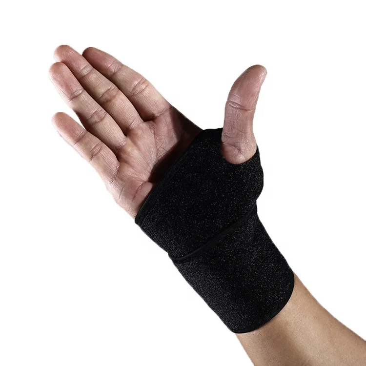 

Sports outdoor wrapping and pasting wrist protector, palm bracket, protective free care gym glove protector W-1089, Red,blue