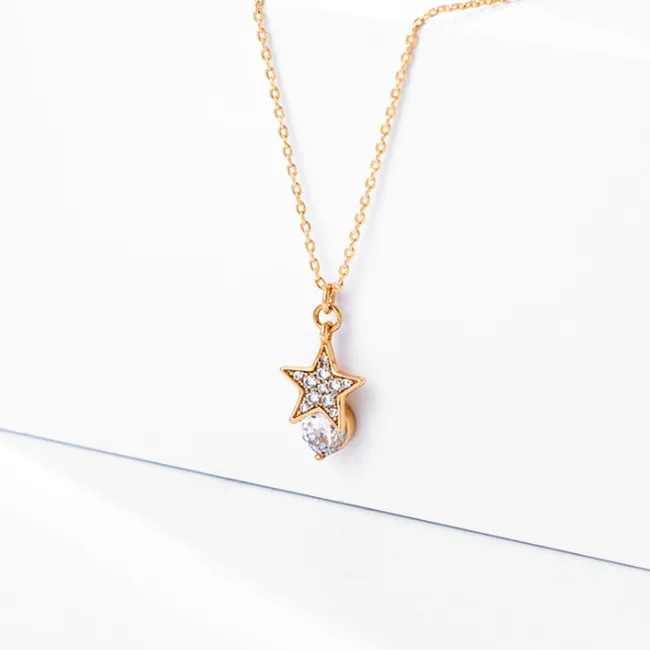 

Fashion Trendy 18K Gold Plated Star Necklace