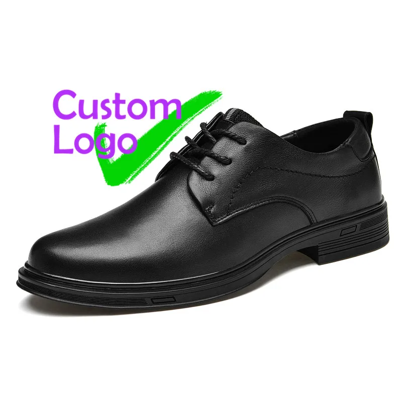 

Wild Leather Work Shoes Aumento Altura Noire Mens Quality Leather Shoes Yetiskin lace up Personal Logo low cut yiwu shoes free