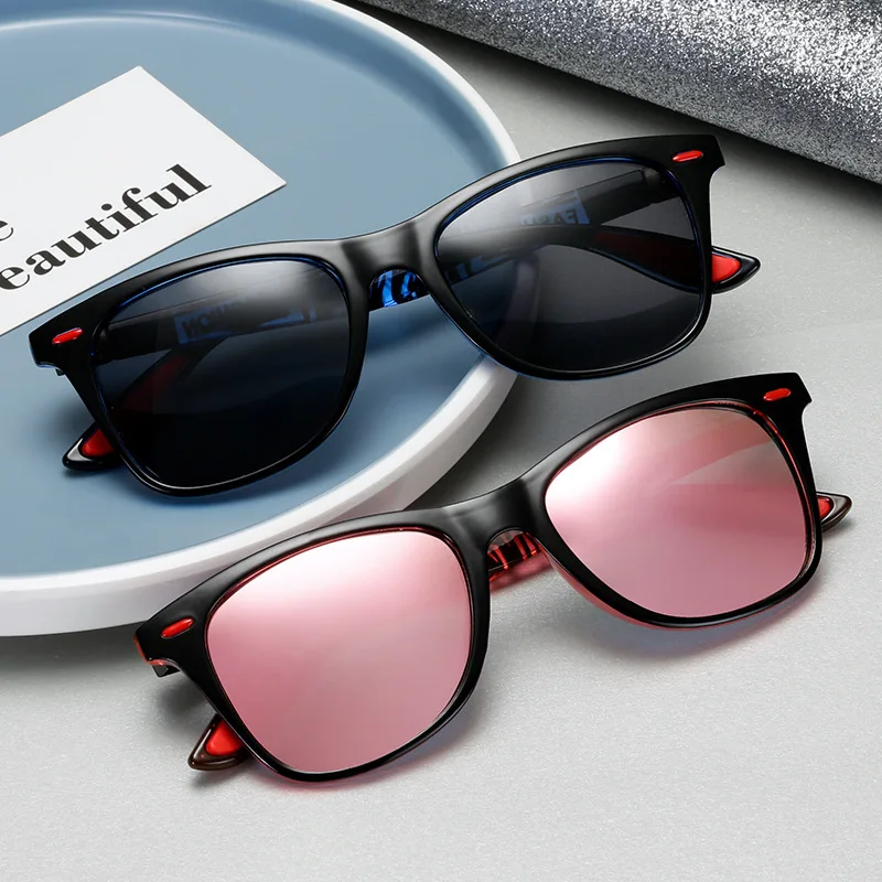 

High Quality Fashion Retro Square UV Protection Sun Glasses Vintage PC Polarized Sunglasses 2022 for Men Women Unisex