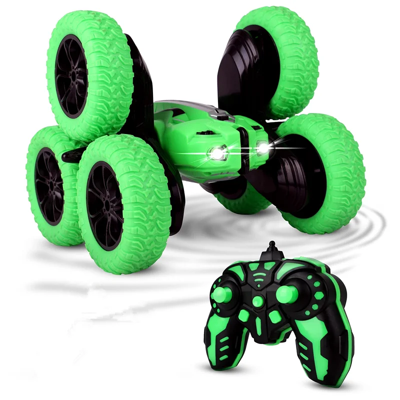 

CE/CPC 2.4GHz 6 Wheel 4WD stunt car toy Vehicle 360 Degree Rotating Double Sided RC Car Kids Tumbler Remote Control Toys