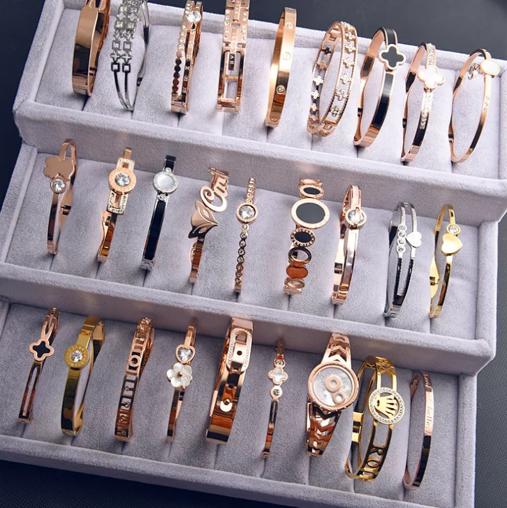 

Jialin jewelry Wholesale fashion ladies stainless steel bracelet for women