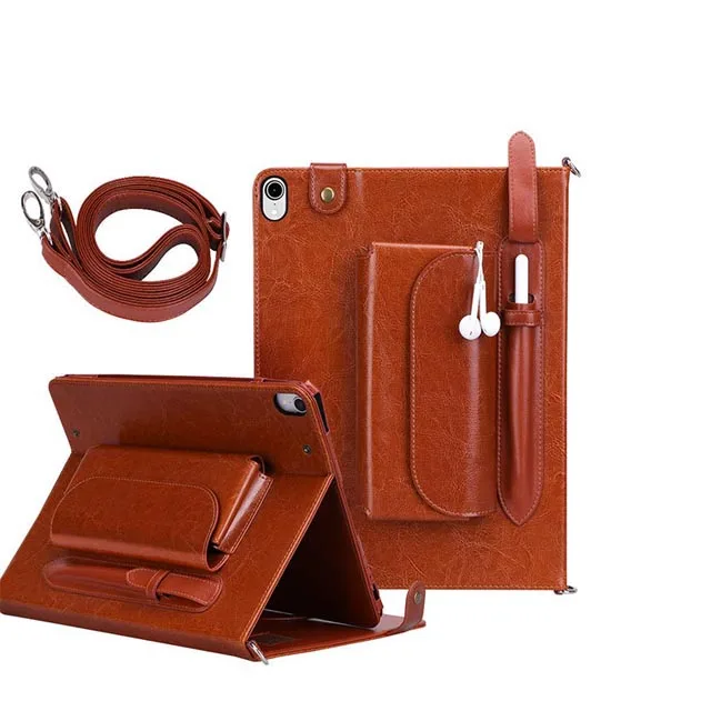 

Multi-function foldable with pen & wallet bag cover for ipad 10.2