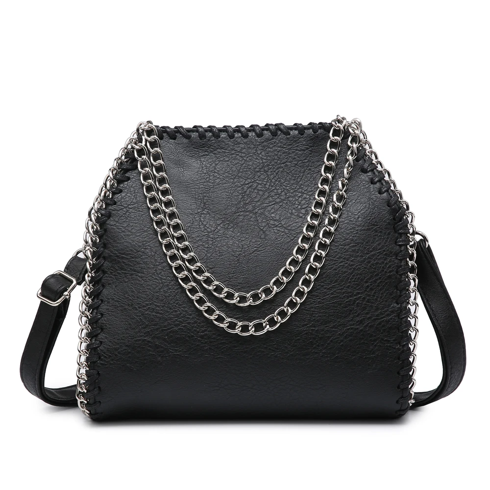 

New Arrival Silver Chain Purse Good Quality PU Women Bag Small Crossbody Bag With Soft Hand Touching, Black, beige, green, pink, silver, blue, yellow, zebra