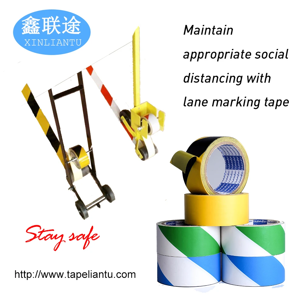 Pvc Floor Marking Warning Adhesive Tape Machine Of Tape Applicator From