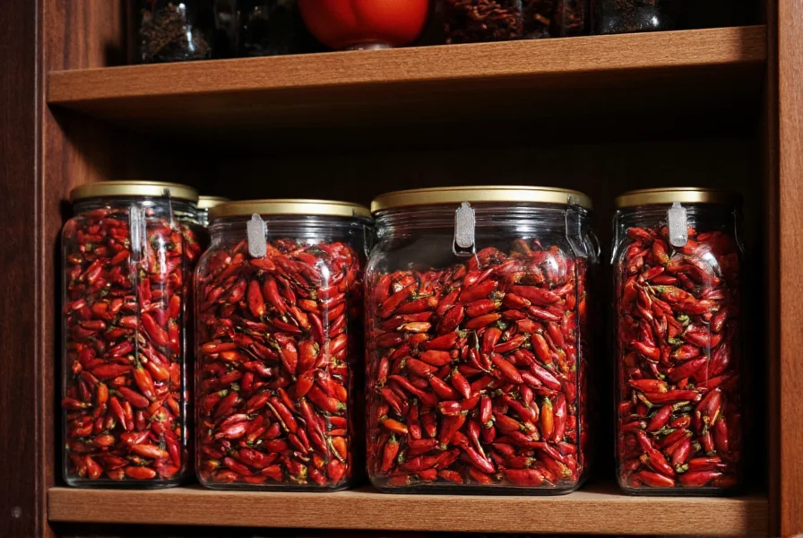 how to store dried peppers