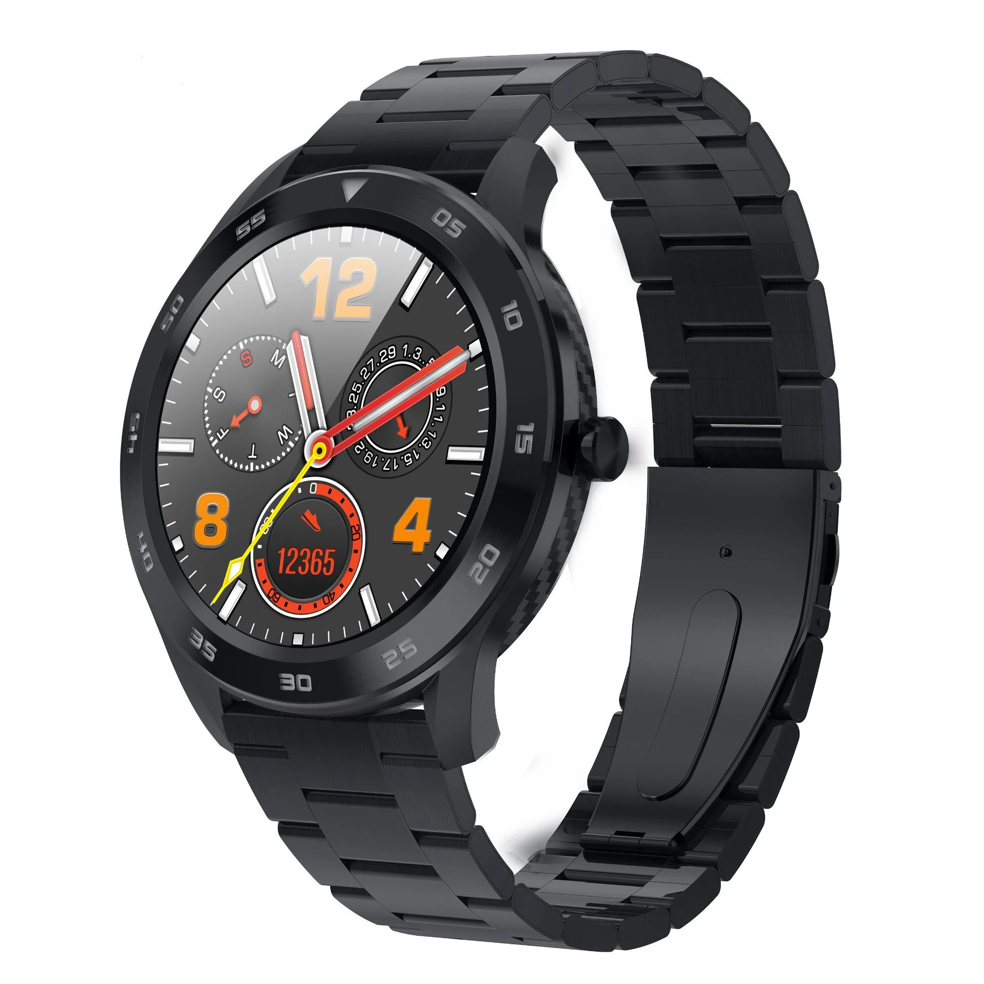 DT98 Smart Watch Bluetooth IP68 Waterproof 1.3 Full Round HD Screen ECG Detection Changeable Dials Fitness Tracker Smartwatch