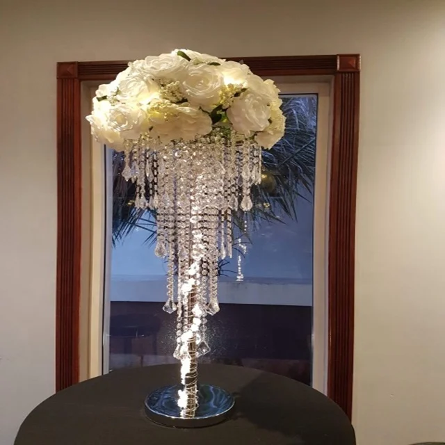 

Free shipping)clear acrylic top chandelier centerpieces decoration flowers arch wedding pillars wedding walkway stand sunyu2497, Sliver or gold mental