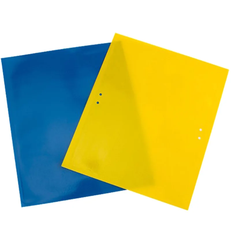 

Dual-sided insect yellow sticky trap sticky fly sheets twist ties included, Yellow/blue