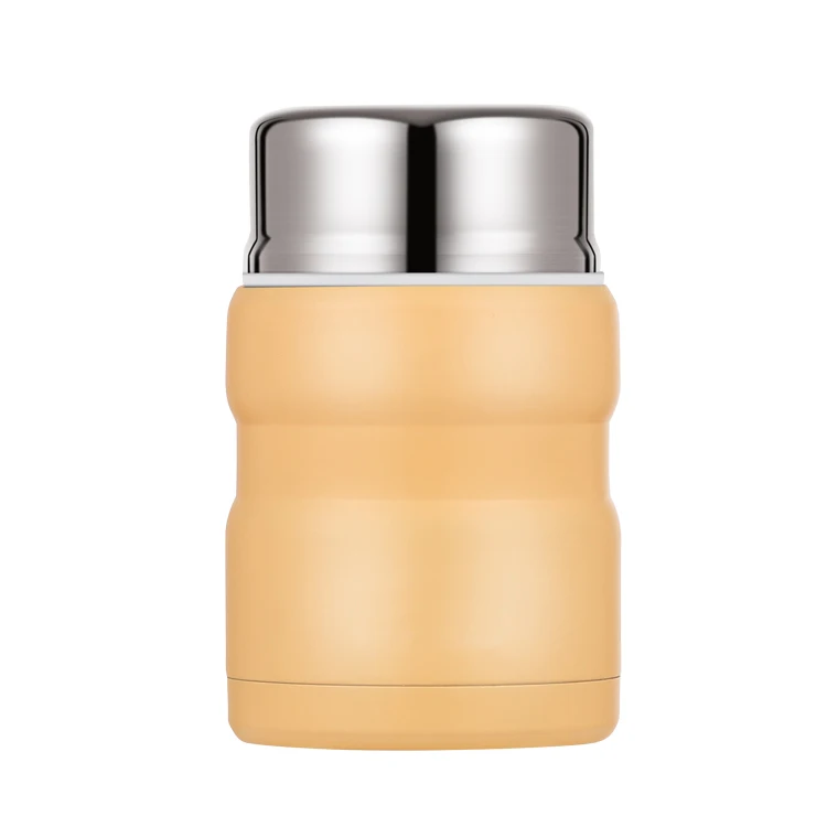 

New Design Straight Cup Vacuum Hot Food Insulated Stainless Steel Food Flasks, Customized color