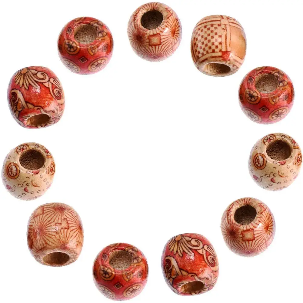 

100 pieces per bag Dreadlocks Accessories Hair Wooden Beads for Kids