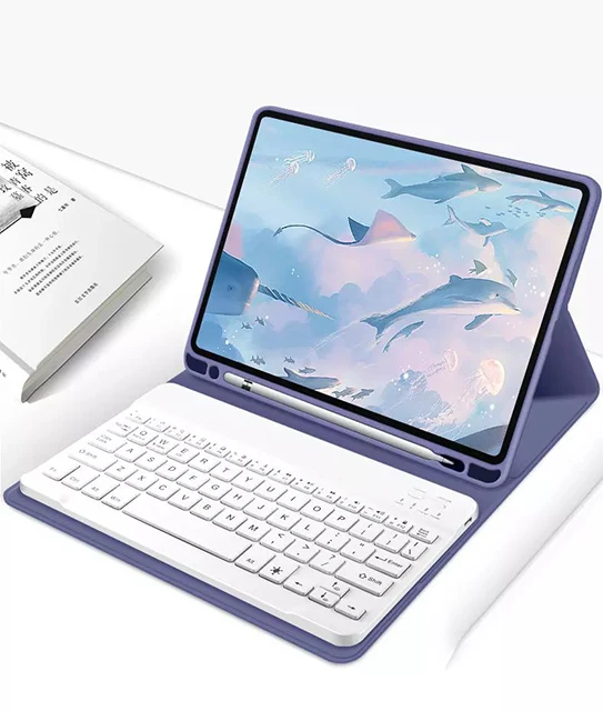 

2020 New 12.9 inch Slim/Lightweight Design keyboard cover for ipad12.9 2020, 7color