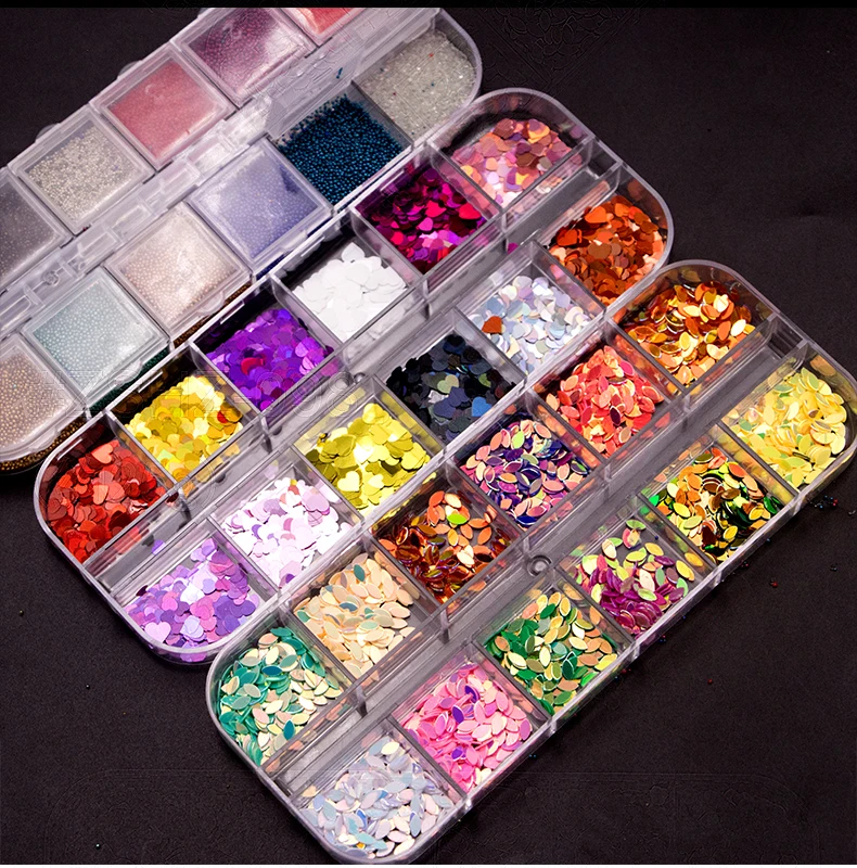 

Amazon Hot Mixed 3D DIY Nail Art Decorations Colorful beads for Manicure Accessories Pearl Nail Studs, Gold color metal decorations