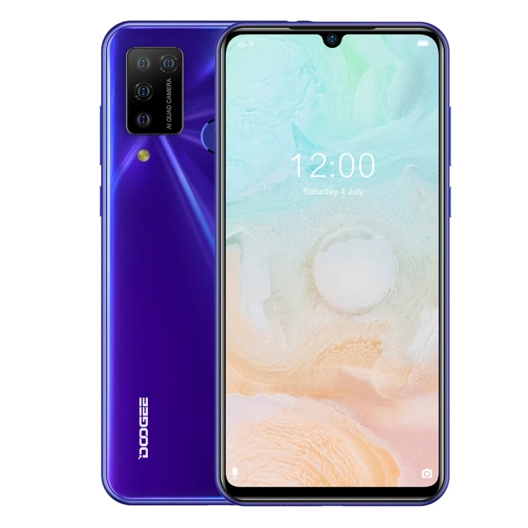 

Top sale DOOGEE N20 Pro 128GB Quad Camera Mobile Phones Helio P60 Octa Core Global Version 6.3" FHD+ Android 10 OS Smartphone