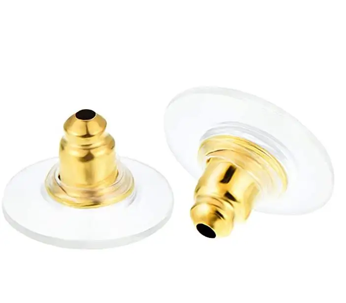 

Bullet Clutch Earring Backs with Rubber Pad Earring Safety Backs