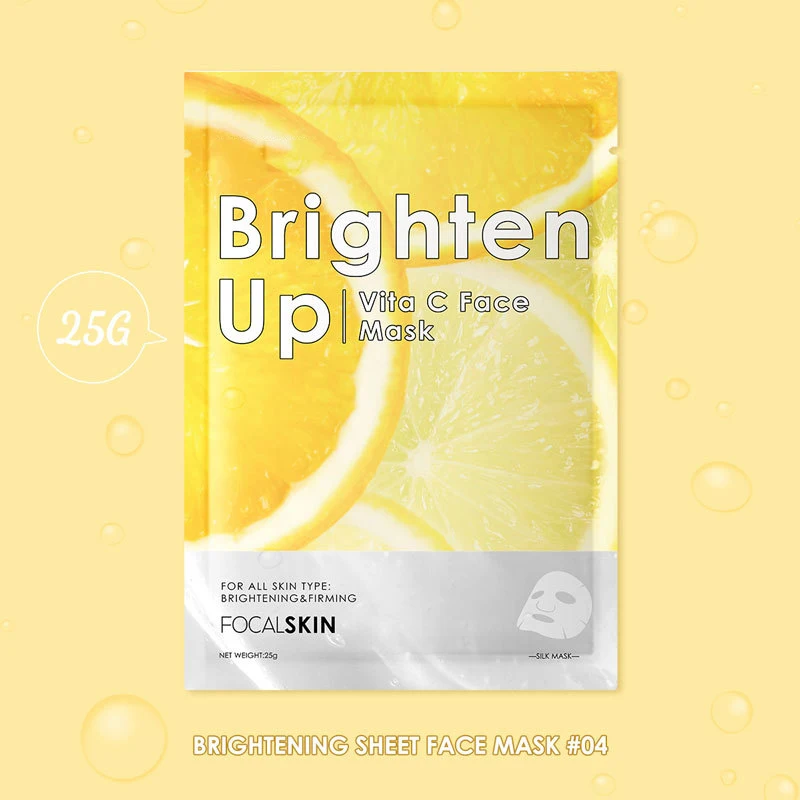 

Private Label Lemon Whitening Hydrating Beauty Face Sheet Mask Natural Organic Fruit Facial Masks Wholesale