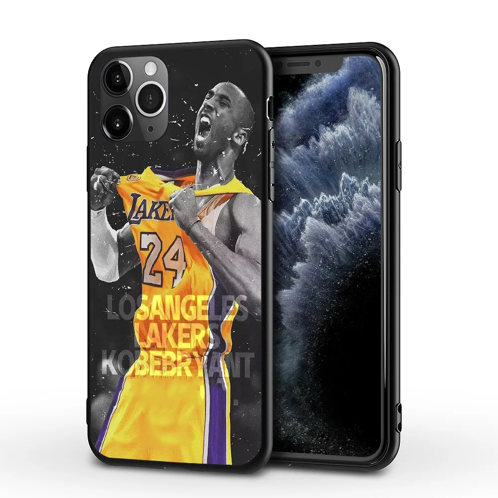 

Best souvenir gift of great NBA heross Kobe Bryant Lucky number 24 phone case for iphone 11 pro max