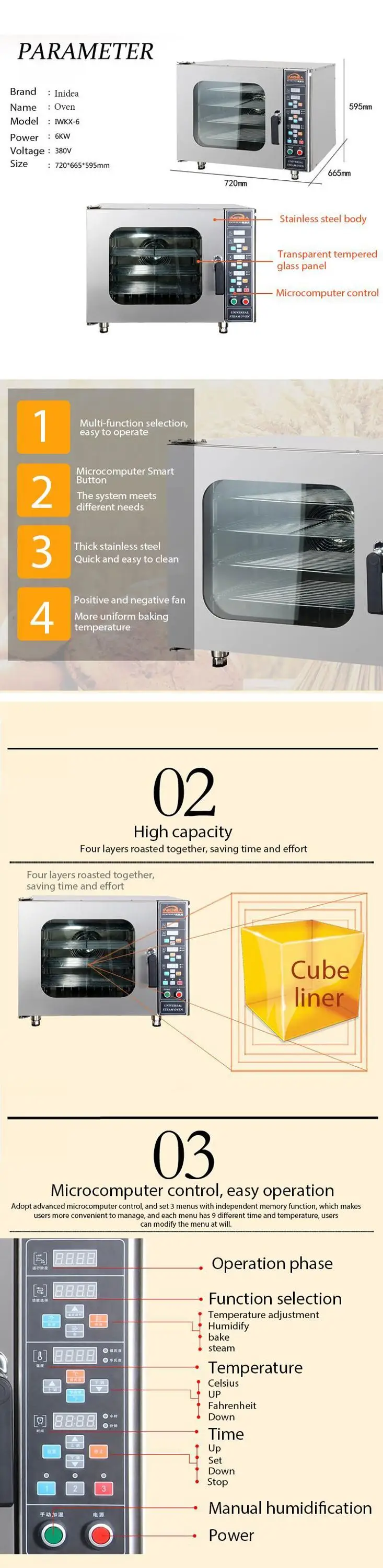 Horno De Vapor Eléctrico Universal,Electrodomésticos De Cocina Comercial, Precio De Venta - Buy Precio Del Horno Eléctrico,Hornos Eléctricos Para La  Venta,Horno De Electrodomésticos De Cocina Product on Alibaba.com