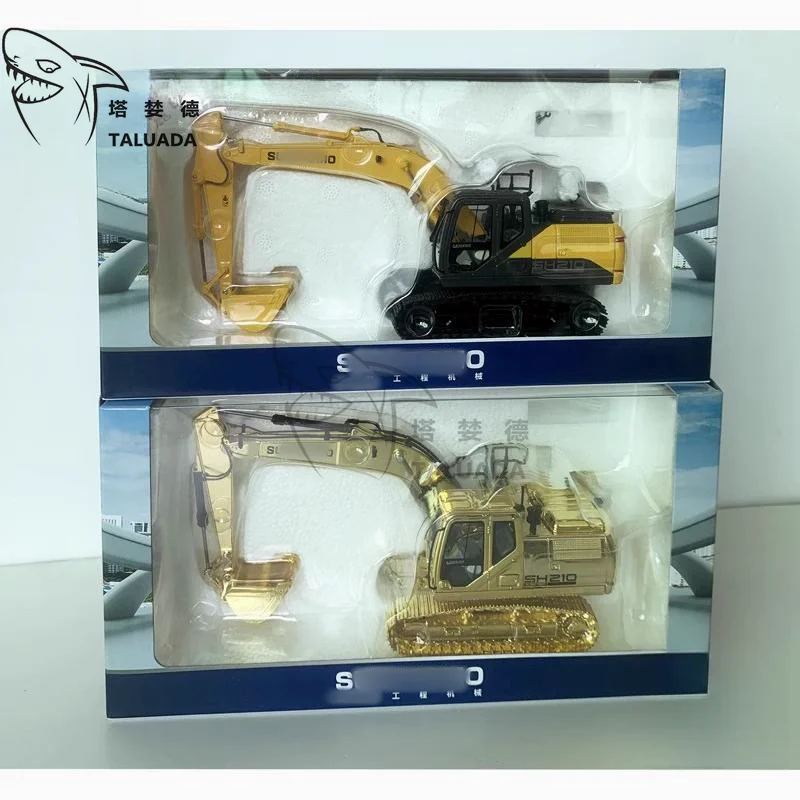 

TALUADA Golden Alloy 1:50 Scale Model Toy Excavator SH210-7 Model