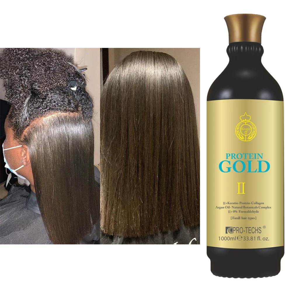 

Private Label PRO-TECHS Professional Protein GOLD Formaldehdye Free Keratin Treatment