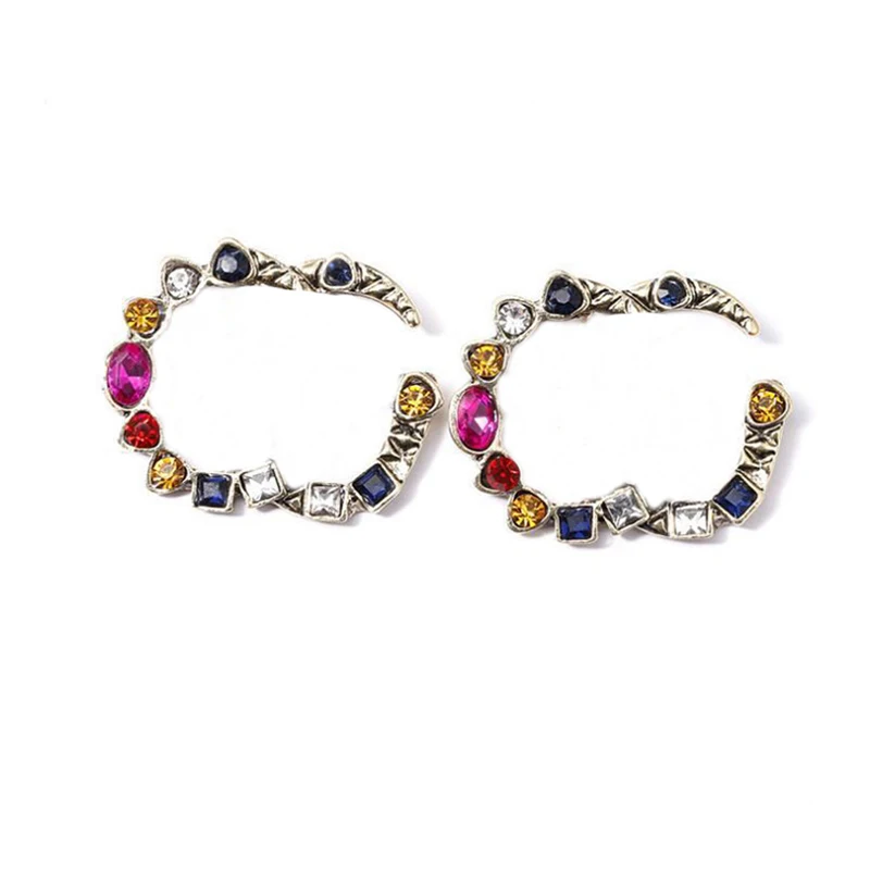 

Vintage Style Colorful Rhinestone Summer Outdoor Beach Bohemian Women Earrings