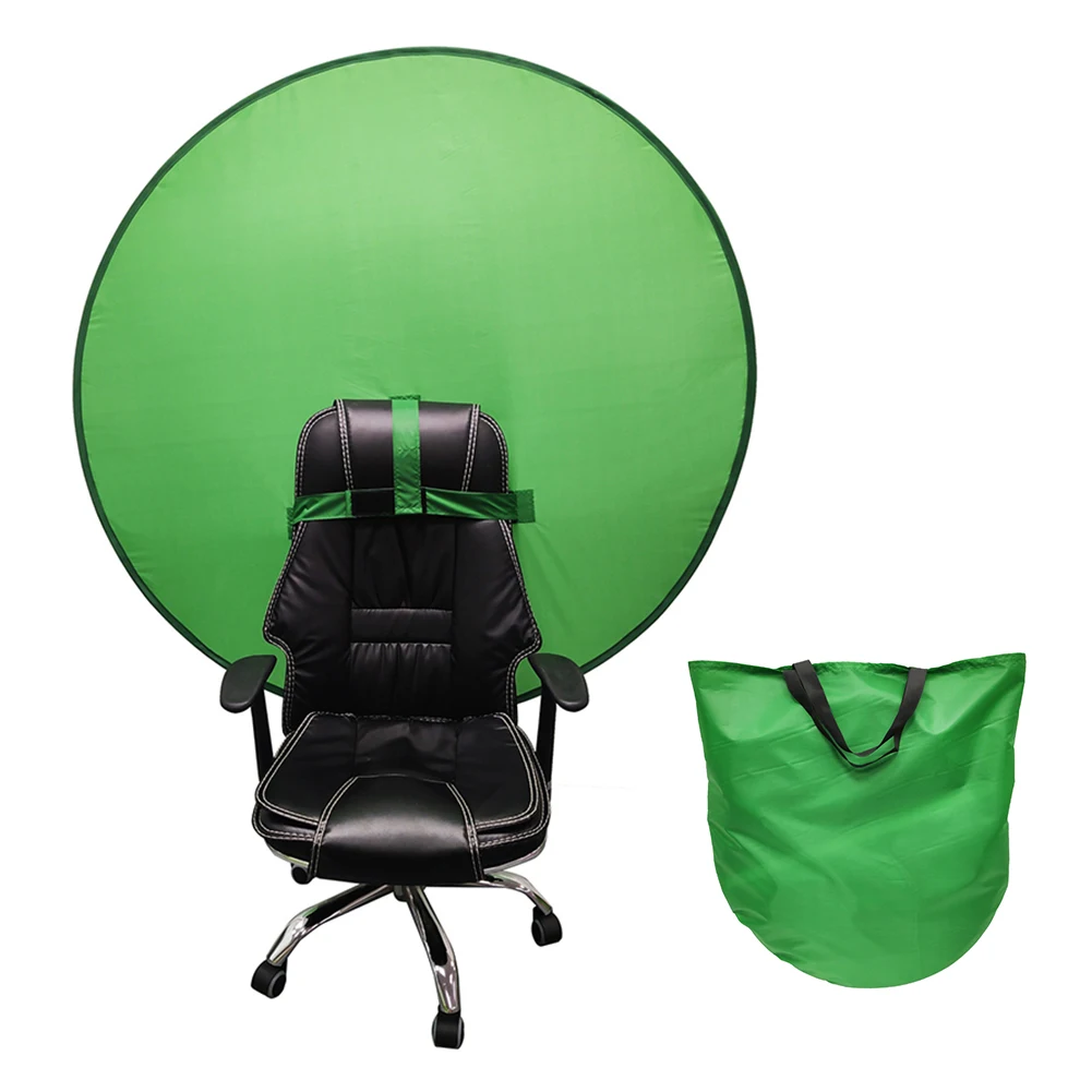 

JUNNX Chroma Key Big Shot 4.65ft 142 CM 110CM 75CM Chair Background Green Screen for Portrait Photos, Live Streaming, Game