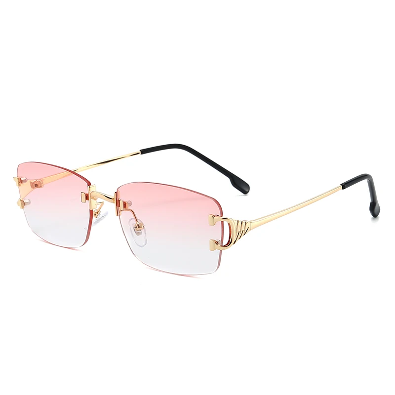 

Brand design RTS ladies glasses gradient lens rivet decoration lentes de sol wholesale small sunglasses, 5colors in stock