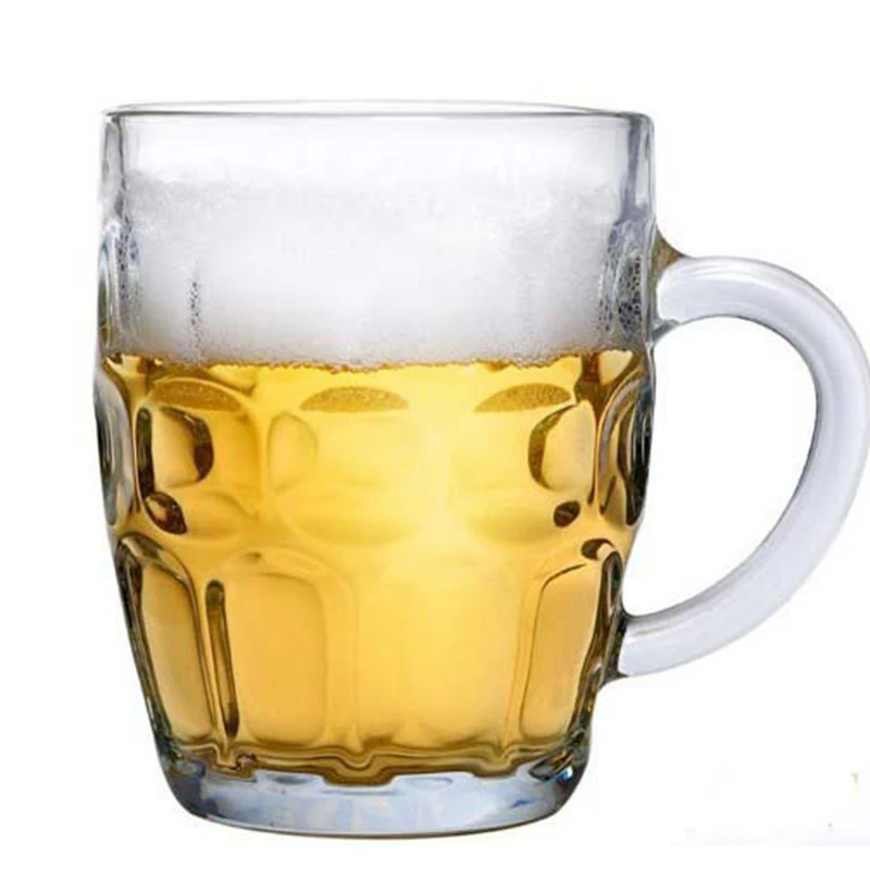 

18.94oz Beer Glass Cup 560ml Multifunctional Juice Drink Glasses Mugs, Clear
